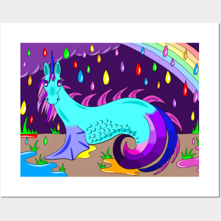 Sea unicorn Posters and Art